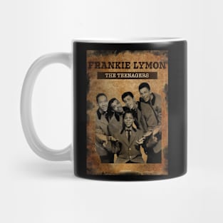 Vintage Old Papar 80s Style Frankie Lymon and The Teenagers Mug